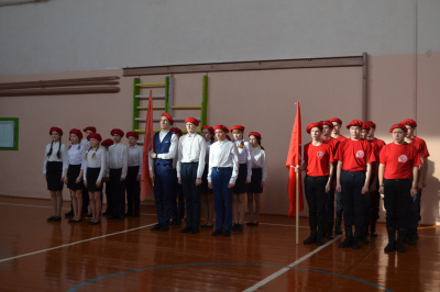 В Глазовском районе впервые прошел конкурс песни и строя для юнармейцев