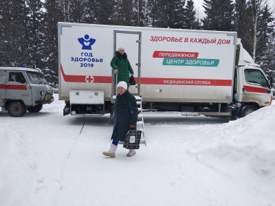 За период с 10 января по 1 февраля 2019 обследовано 726 жителей Глазовского района на передвижном медицинском комплексе (ПМК) 