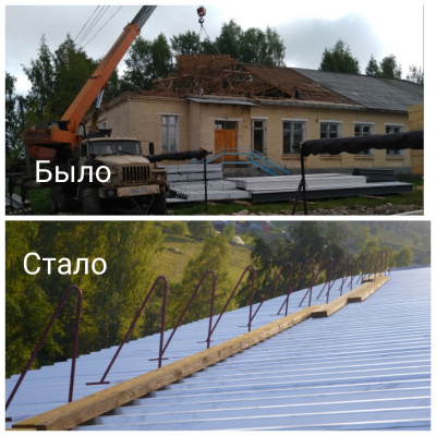 Капитальный ремонт кровель в школах.