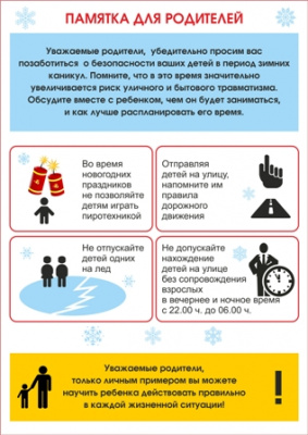 Веселых и безопасных зимних каникул