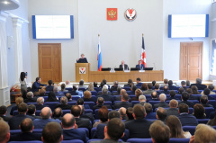 Глава муниципального образования «Глазовский район» В.В. Сабреков принял участие в работе совещания по подведению итогов животноводства за 1 квартал текущего года