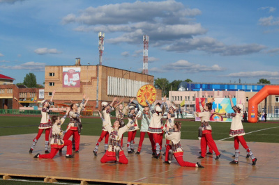 Торжественное открытие 9-й летней спартакиады трудовых коллективов городов Удмуртии